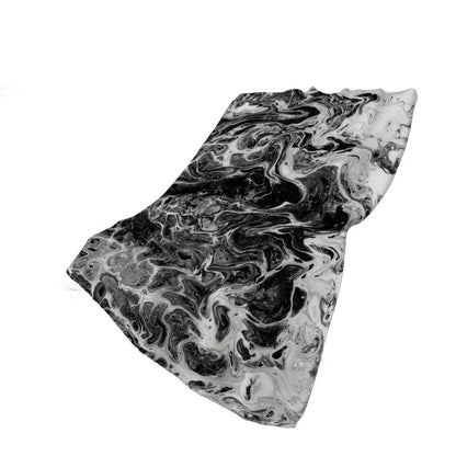 50" X 70" Ivory And Black Abstract Plush Throw Blanket HomeRoots