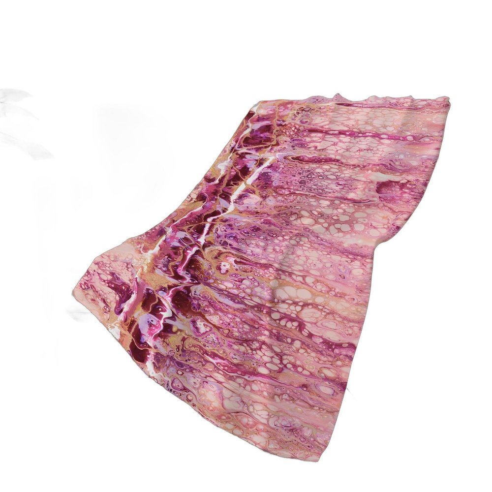 50" X 70" Pink And Ivory Abstract Polyester Woven Plush Throw Blanket HomeRoots