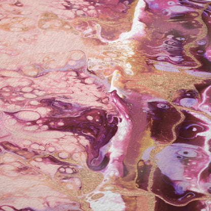 50" X 70" Pink And Ivory Abstract Polyester Woven Plush Throw Blanket HomeRoots
