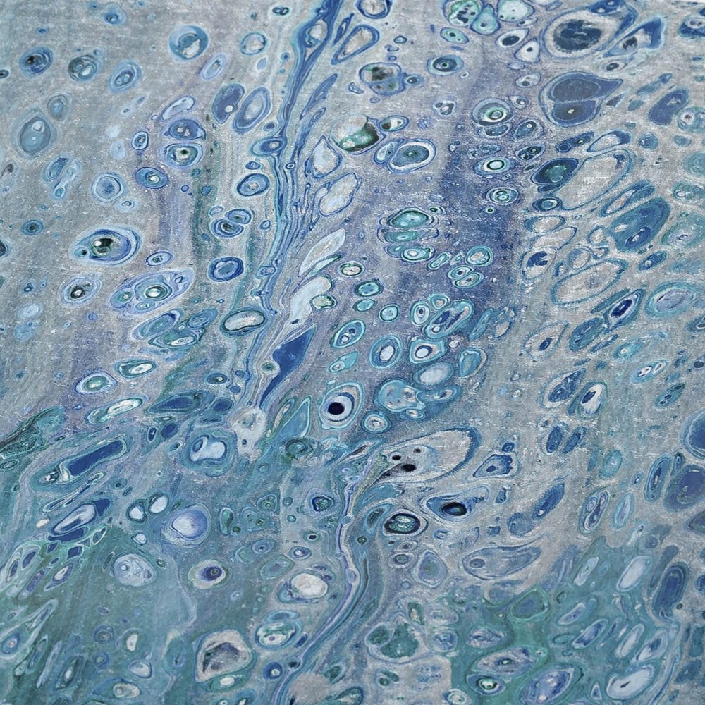 50" X 70" Teal And Ivory Abstract Polyester Woven Plush Throw Blanket HomeRoots