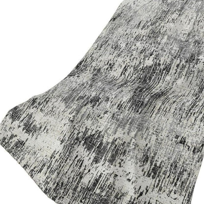 50" X 70" Gray And Silver Abstract Plush Throw Blanket HomeRoots