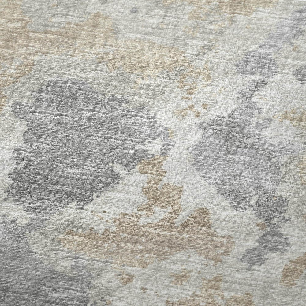 50" X 70" Beige And Gray Abstract Plush Throw Blanket HomeRoots