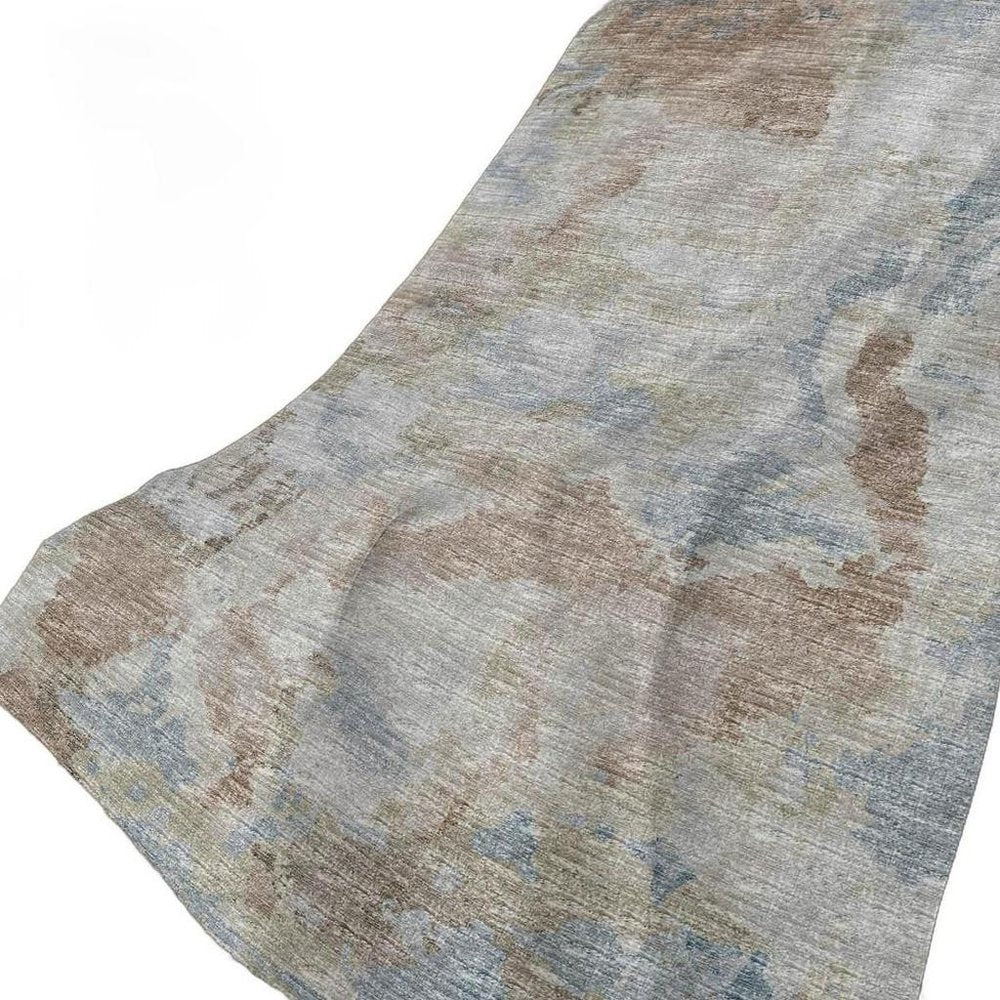 50" X 70" Gray And Coffee Abstract Plush Throw Blanket HomeRoots