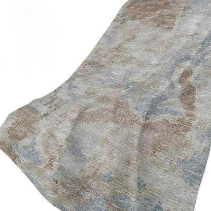 50" X 70" Gray And Coffee Abstract Plush Throw Blanket HomeRoots