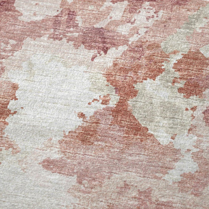 50" X 70" Pink And Ivory Abstract Plush Throw Blanket HomeRoots
