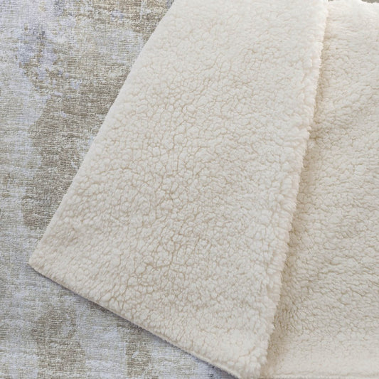 50" X 70" Ivory And Beige Abstract Plush Throw Blanket HomeRoots