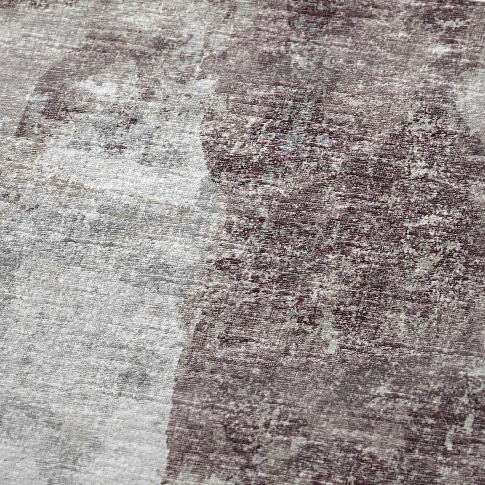 50" X 70" Plum Ivory And Gray Abstract Plush Throw Blanket HomeRoots