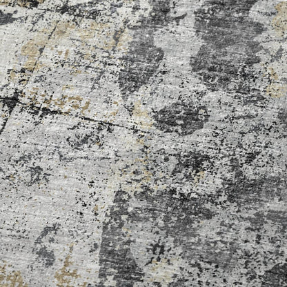 50" X 70" Black Silver And Gray Abstract Polyester Woven Plush Throw Blanket HomeRoots