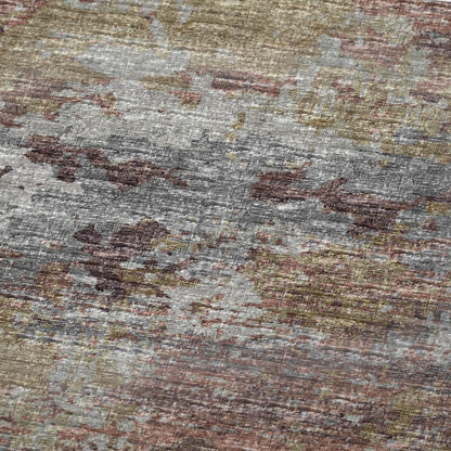 50" X 70" Mauve Copper And Silver Abstract Plush Throw Blanket HomeRoots