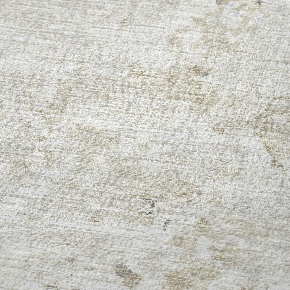 50" X 70" Ivory And Beige Abstract Microfiber Plush Throw Blanket HomeRoots
