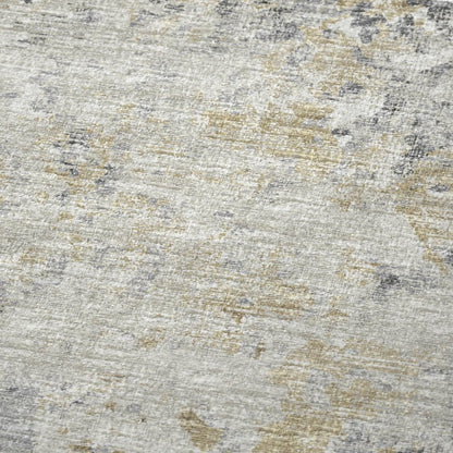 50" X 70" Beige Gray And Ivory Abstract Polyester Woven Plush Throw Blanket HomeRoots