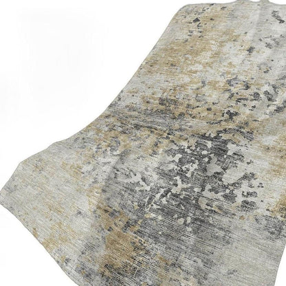 50" X 70" Beige Gray And Ivory Abstract Polyester Woven Plush Throw Blanket HomeRoots