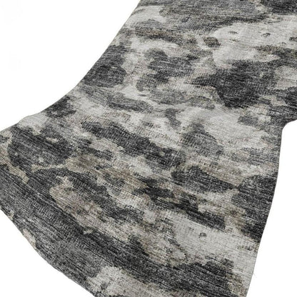 50" X 70" Black Ivory And Gray Abstract Plush Throw Blanket HomeRoots