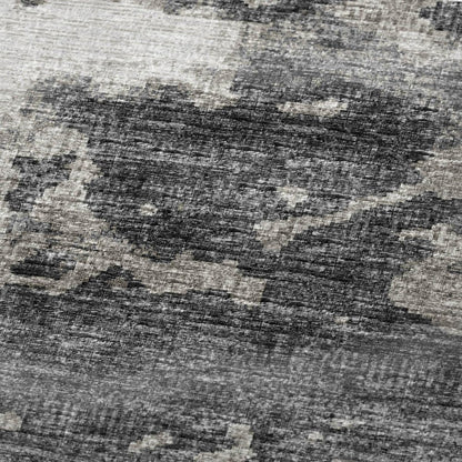 50" X 70" Black Ivory And Gray Abstract Plush Throw Blanket HomeRoots