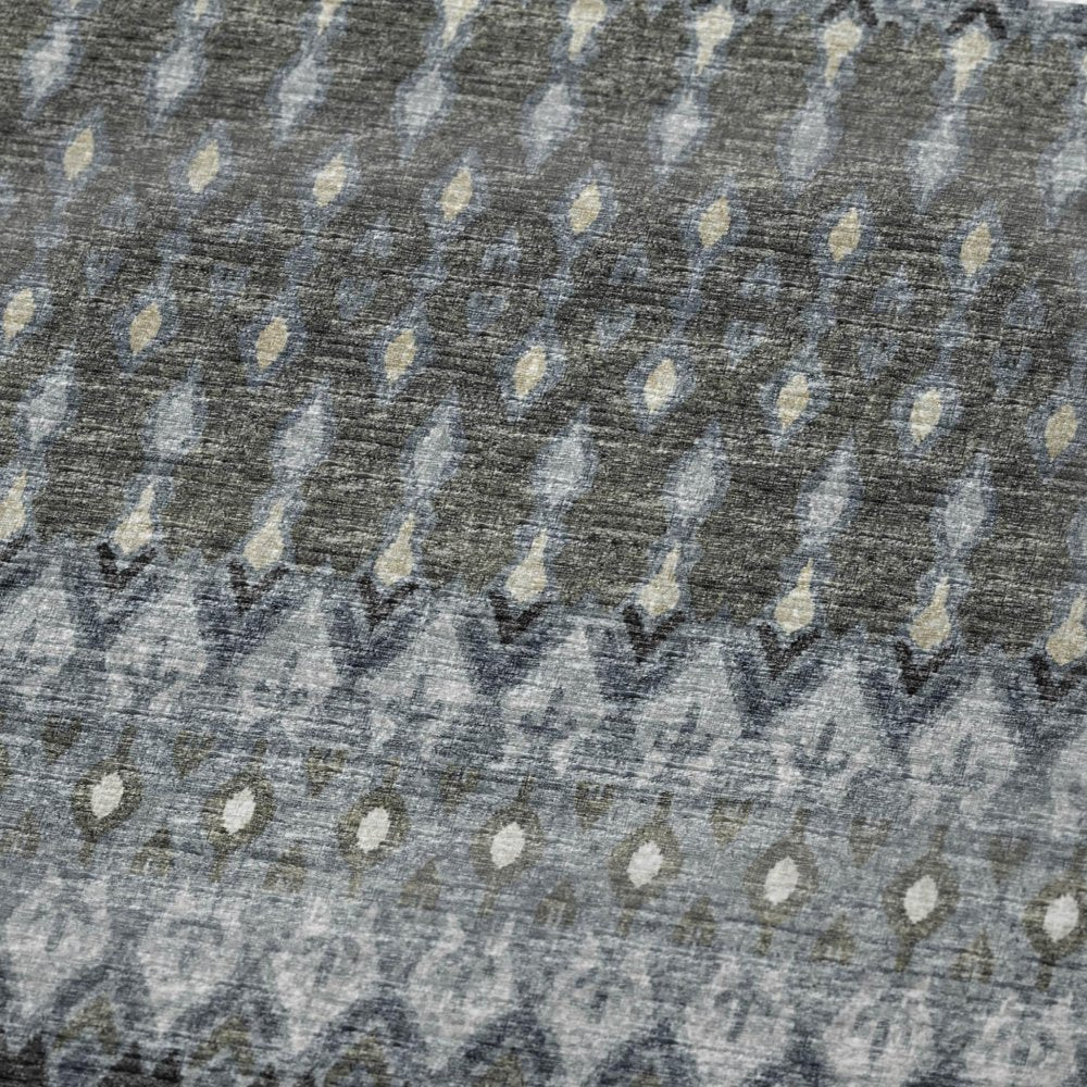 50" X 70" Gray And Charcoal Geometric Plush Throw Blanket HomeRoots