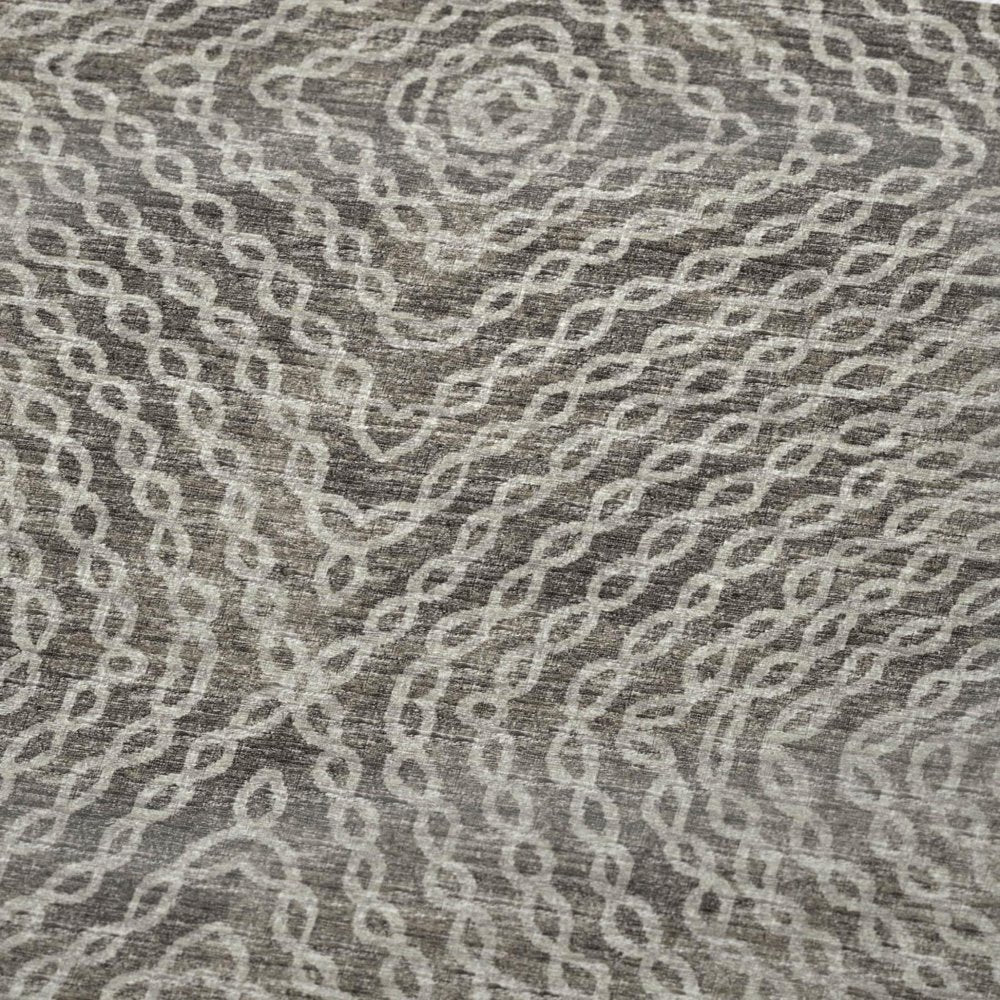 50" X 70" Chocolate And Beige Abstract Polyester Woven Plush Throw Blanket HomeRoots