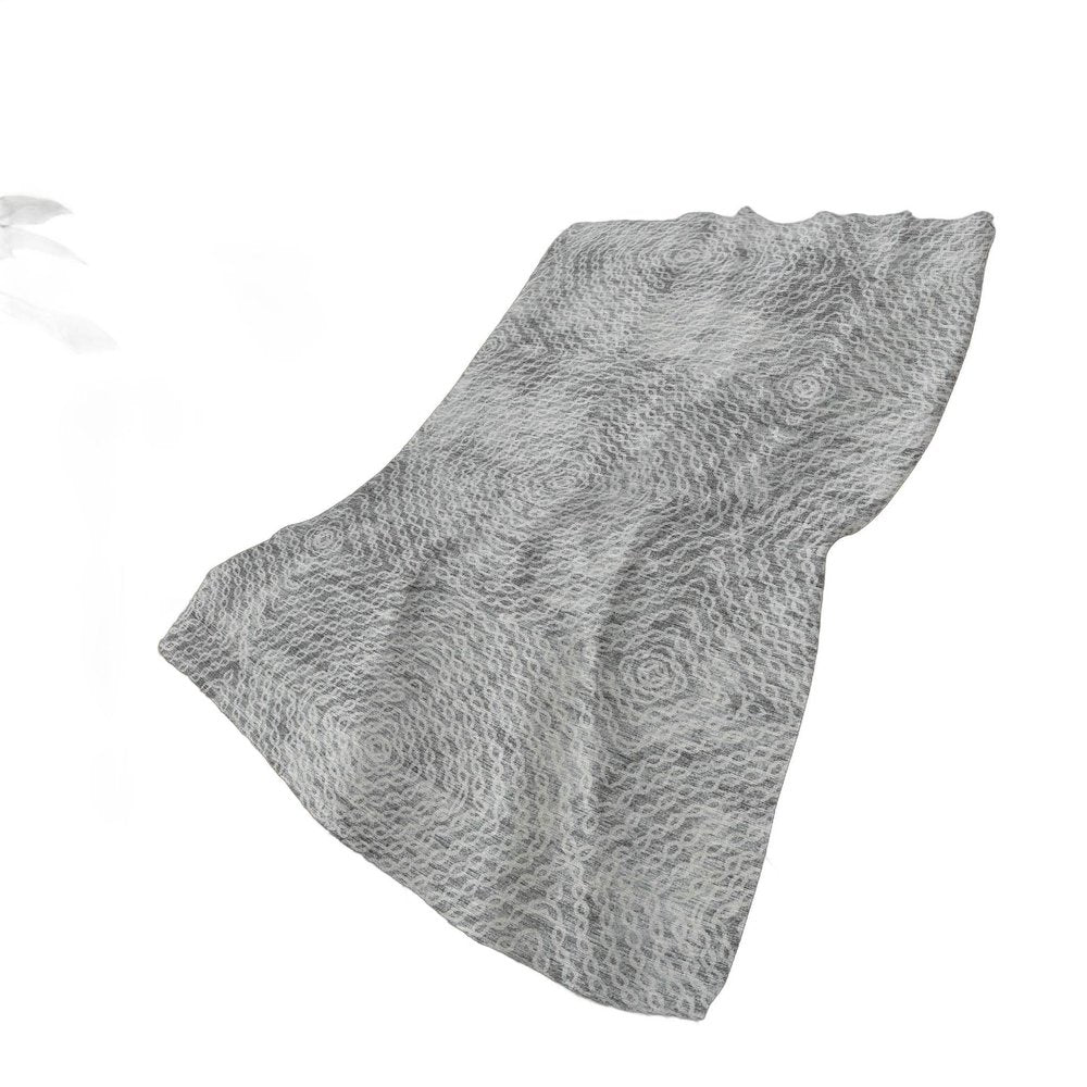 50" X 70" Charcoal And Gray Abstract Plush Throw Blanket HomeRoots
