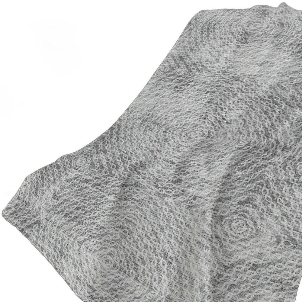 50" X 70" Charcoal And Gray Abstract Plush Throw Blanket HomeRoots