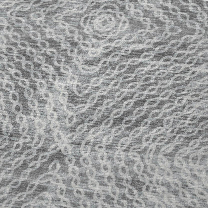 50" X 70" Charcoal And Gray Abstract Plush Throw Blanket HomeRoots