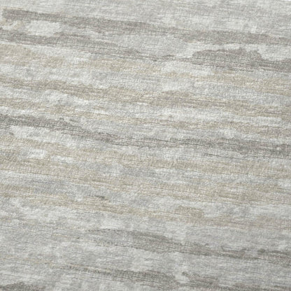 50" X 70" Ivory And Taupe Striped Microfiber Plush Throw Blanket HomeRoots