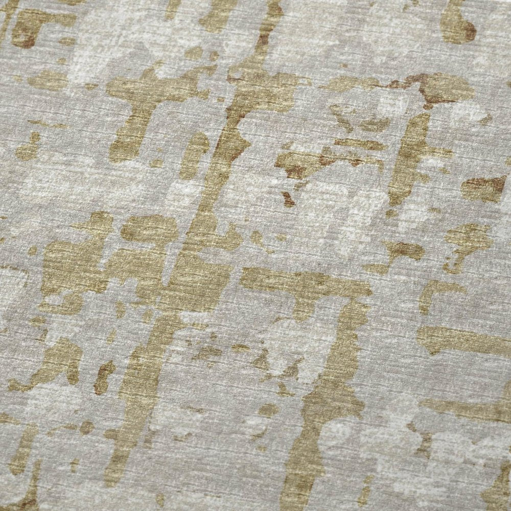 50" X 70" Coffee And Beige Abstract Polyester Woven Plush Throw Blanket HomeRoots
