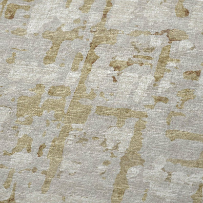 50" X 70" Coffee And Beige Abstract Polyester Woven Plush Throw Blanket HomeRoots