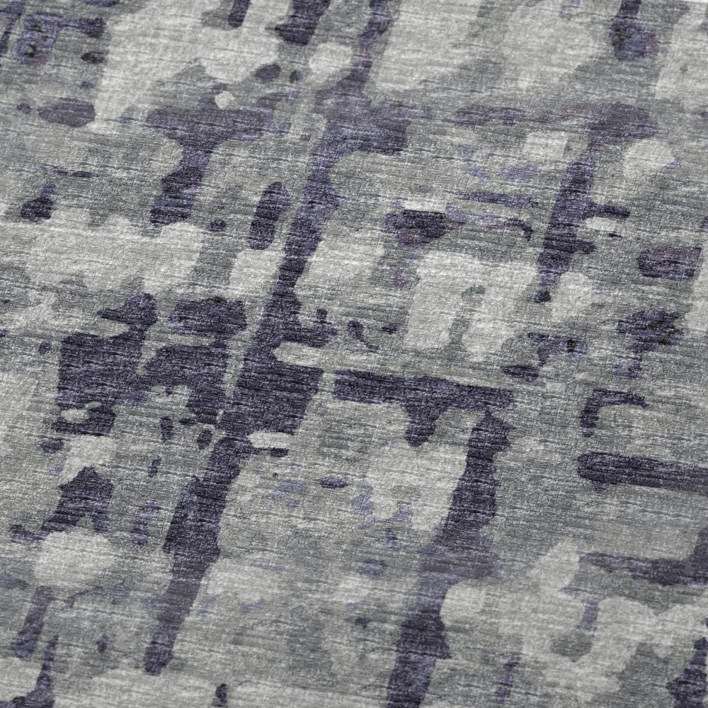 50" X 70" Purple And Gray Abstract Plush Throw Blanket HomeRoots