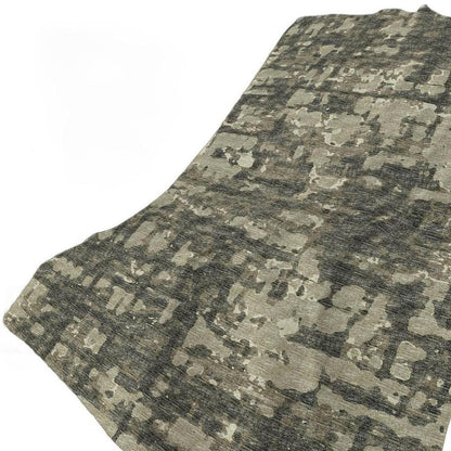 50" X 70" Coffee And Beige Abstract Polyester Woven Plush Throw Blanket HomeRoots