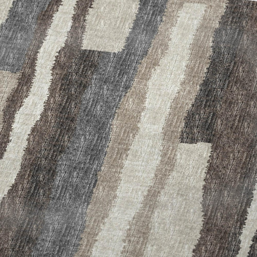 50" X 70" Chocolate And Gray Abstract Plush Throw Blanket HomeRoots