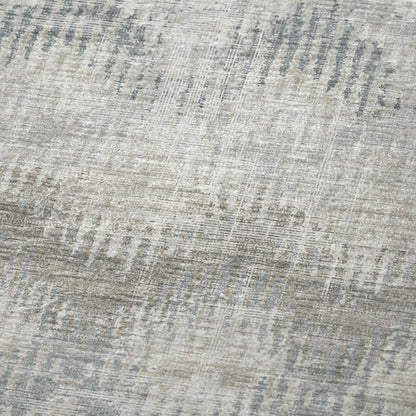 50" X 70" Linen And Gray Geometric Microfiber Plush Throw Blanket HomeRoots