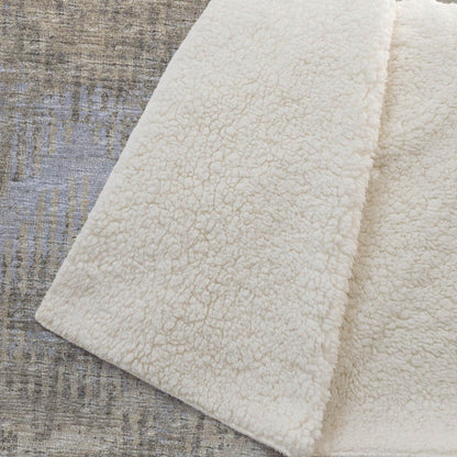 50" X 70" Chocolate And Beige Geometric Plush Throw Blanket HomeRoots