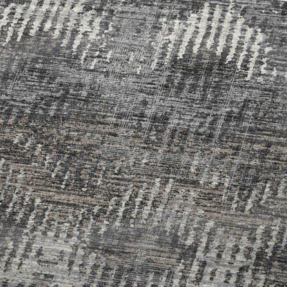 50" X 70" Charcoal And Gray Geometric Plush Throw Blanket HomeRoots