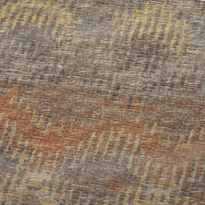 50" X 70" Orange Gold And Gray Geometric Plush Throw Blanket HomeRoots