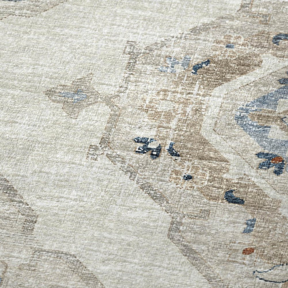 50" X 70" Linen Coffee And Ivory Floral Plush Throw Blanket HomeRoots