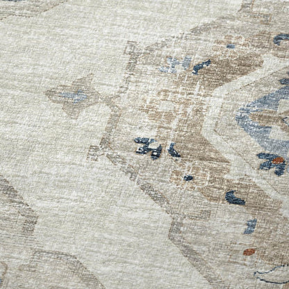 50" X 70" Linen Coffee And Ivory Floral Plush Throw Blanket HomeRoots