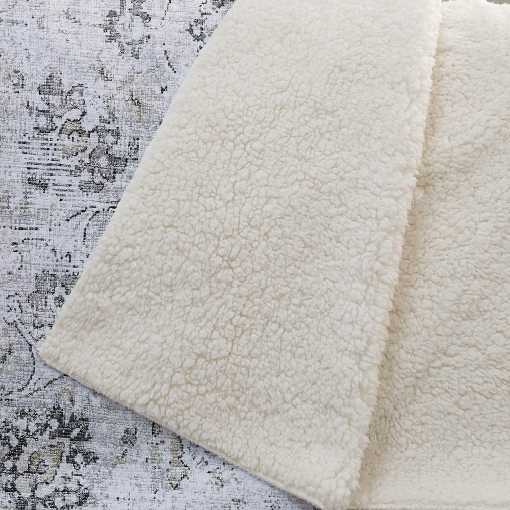 50" X 70" Gray And Ivory Floral Plush Throw Blanket HomeRoots