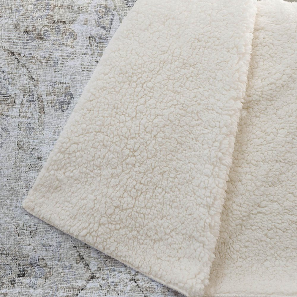 50" X 70" Linen Coffee And Ivory Damask Microfiber Plush Throw Blanket HomeRoots