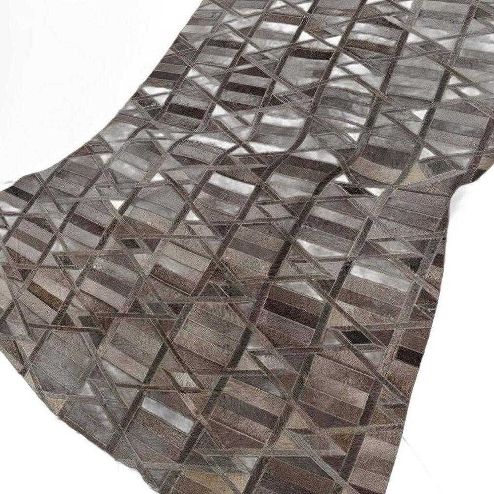 50" X 70" Gray Black And Beige Geometric Plush Throw Blanket HomeRoots