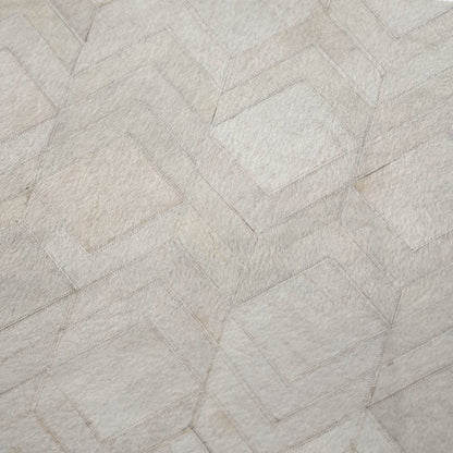 50" X 70" Ivory And Beige Geometric Microfiber Plush Throw Blanket HomeRoots