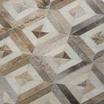 50" X 70" Gray And Brown Geometric Microfiber Plush Throw Blanket HomeRoots