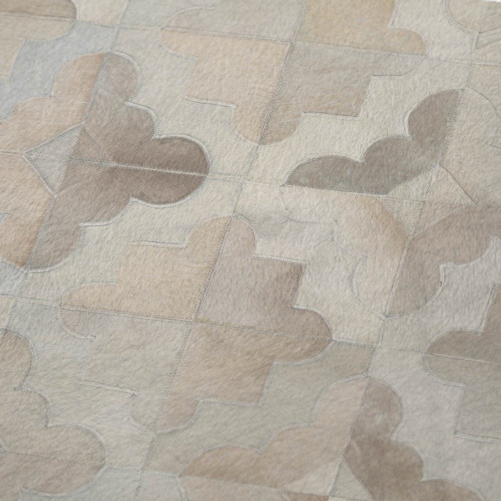 50" X 70" Ivory Beige And Gray Geometric Plush Throw Blanket HomeRoots