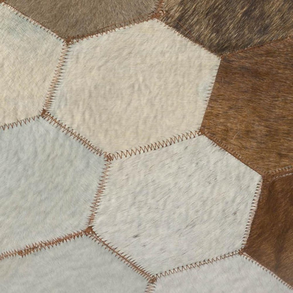 50" X 70" Black Brown And Ivory Geometric Polyester Woven Plush Throw Blanket HomeRoots