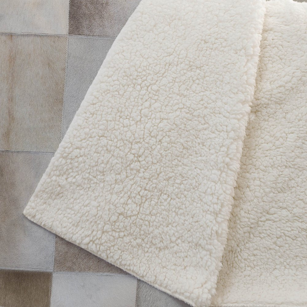 50" X 70" Taupe Ivory And Beige Microfiber Animal Print Plush Throw Blanket HomeRoots