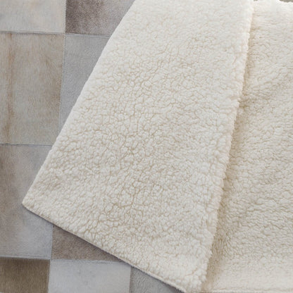50" X 70" Taupe Ivory And Beige Microfiber Animal Print Plush Throw Blanket HomeRoots