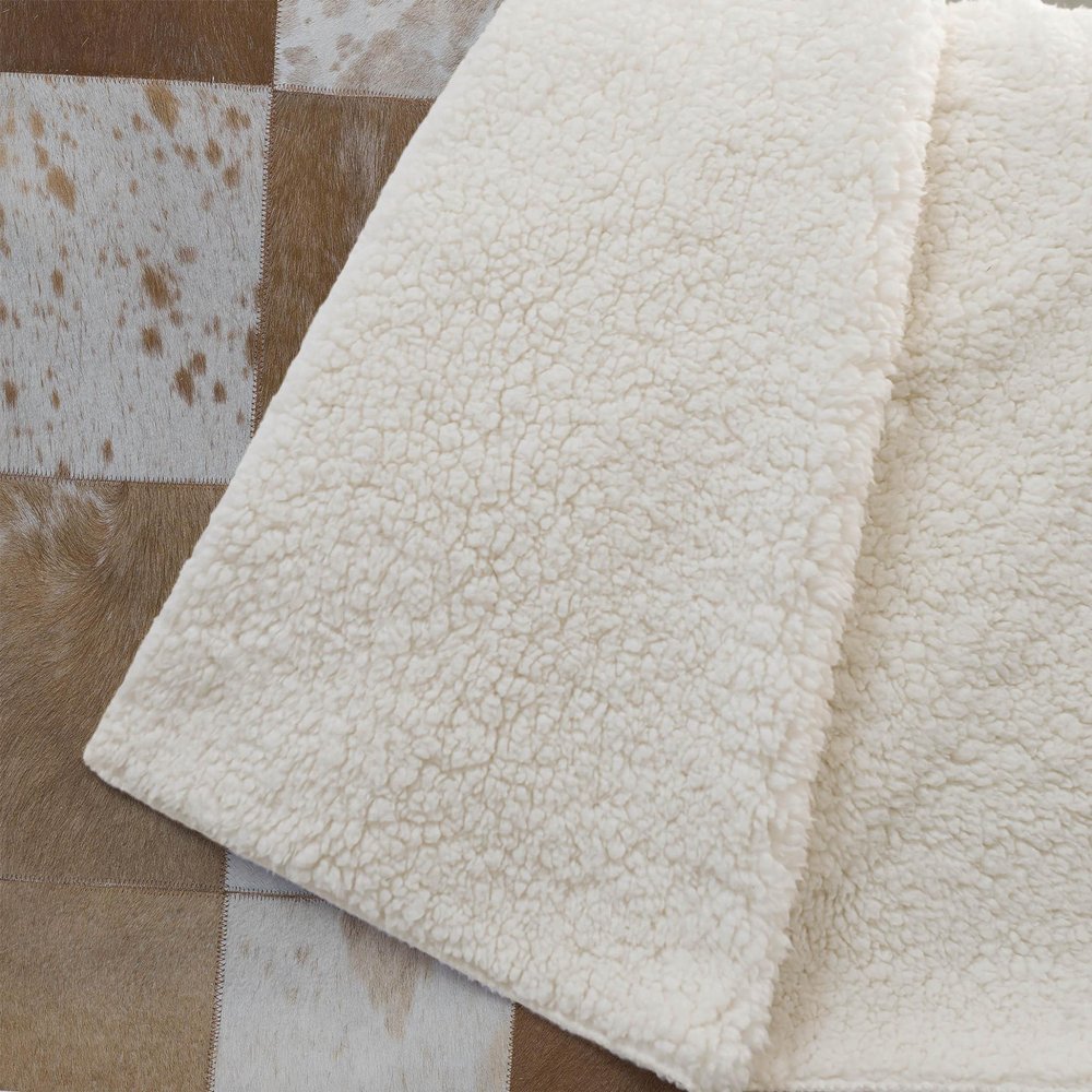 50" X 70" Brown And Ivory Animal Print Microfiber Plush Throw Blanket HomeRoots