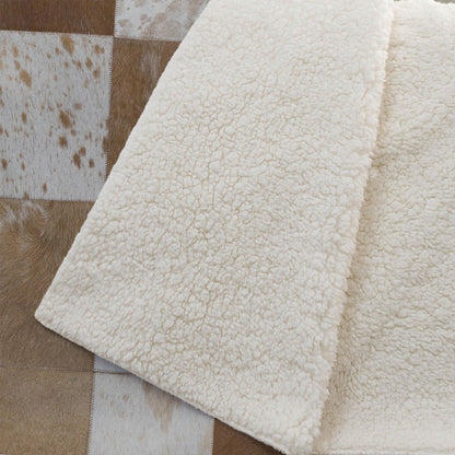 50" X 70" Brown And Ivory Animal Print Microfiber Plush Throw Blanket HomeRoots