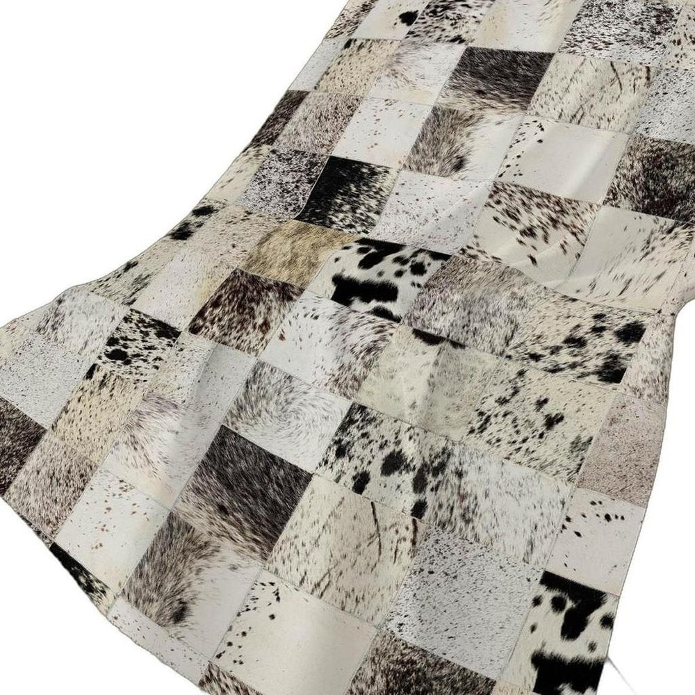 50" X 70" Granite Gray Black And Ivory Animal Print Plush Throw Blanket HomeRoots