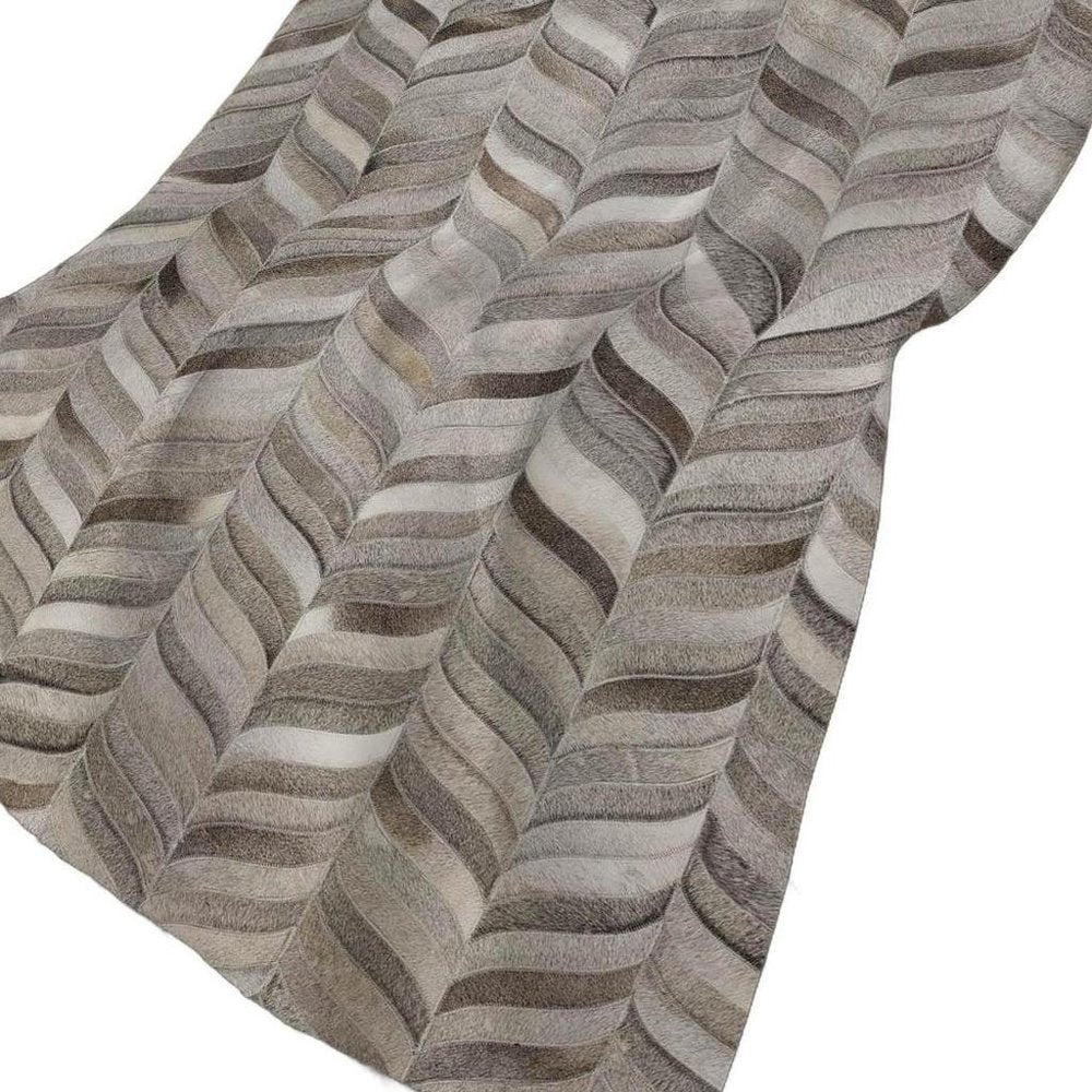 50" X 70" Gray Ivory And Beige Abstract Plush Throw Blanket HomeRoots
