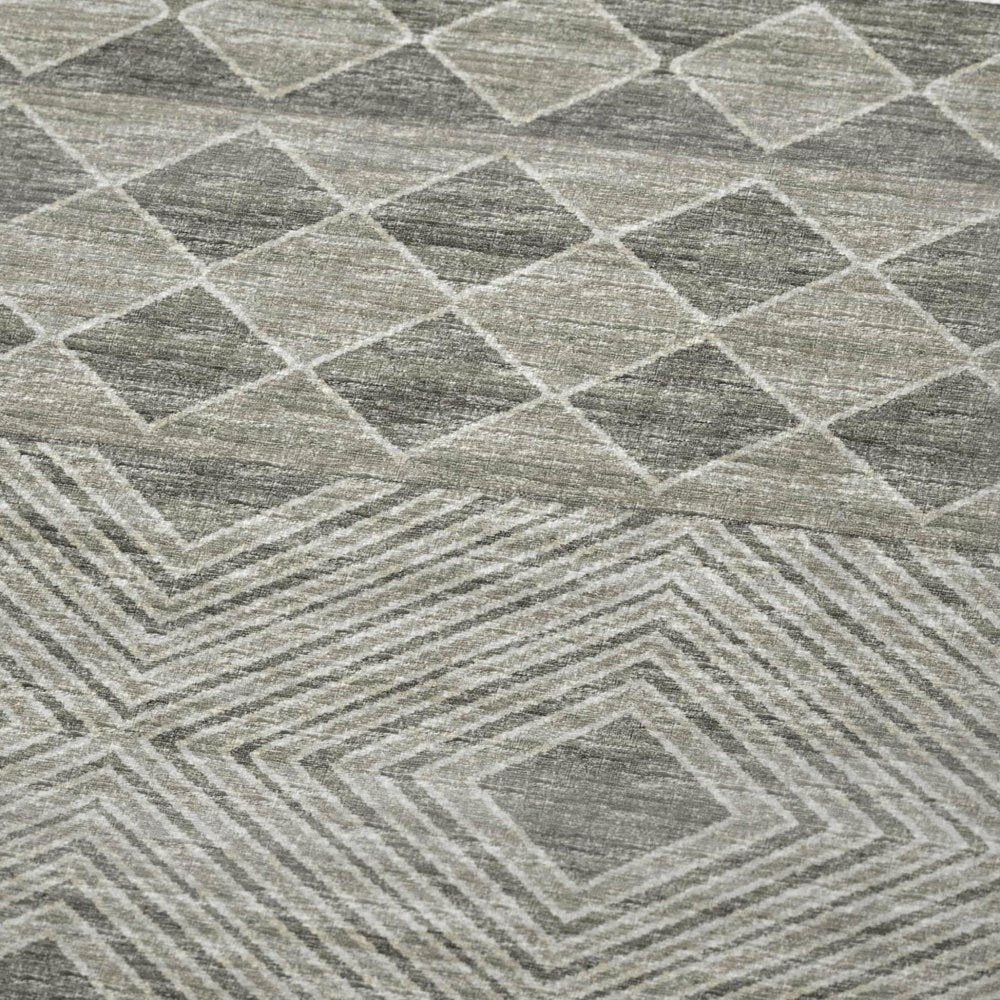 50" X 70" Taupe And Ivory Geometric Plush Throw Blanket HomeRoots