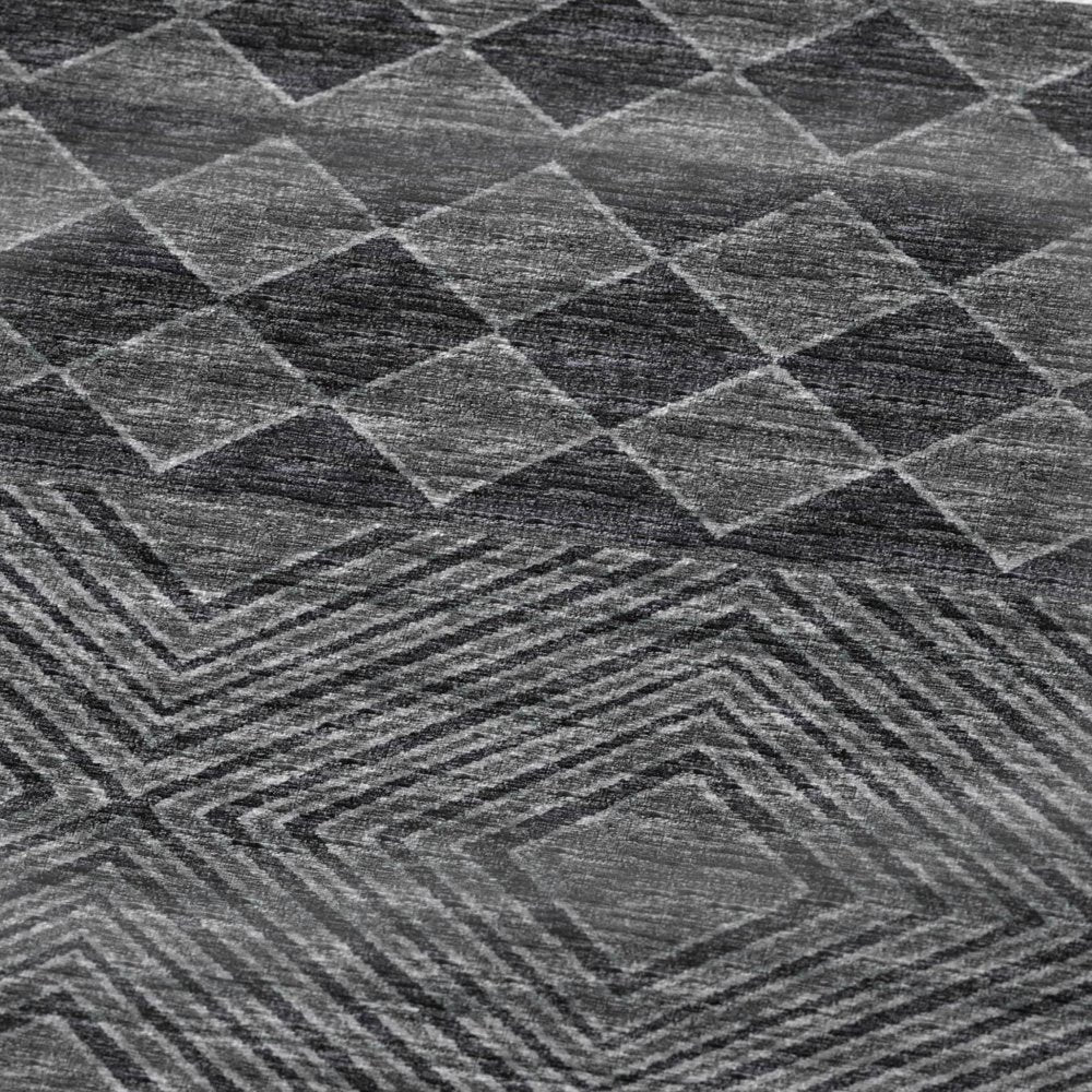 50" X 70" Gray And Black Geometric Plush Throw Blanket HomeRoots